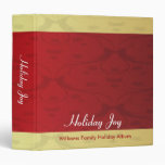Rouge et joie vintage de vacances d'or