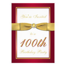 Rouge, or, et invitation d'anniversaire de blanc 1