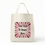 Rouge Rays Starburst Tote Bag