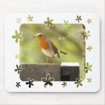 Rouge-sein de Robin Tapis De Souris