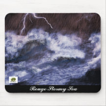 Rouge Stormy Sea Mouse Mat