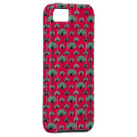 rouge vintage de cas de l'iphone 5 de rétro motif  coque iPhone 5