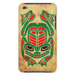 Rough Native Haida Art Frog, red green iPod Touch Cases