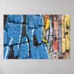 rough wall graffiti poster