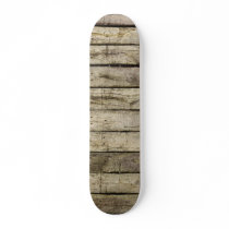 Rough Wooden Planks Skate Board