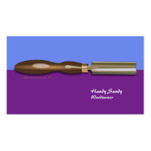 Roughing Gouge Woodturning BluePurple BusinessCard Business Card Templates