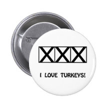 Roulement, j'aime le T-shirts de dindes et les cad Badges