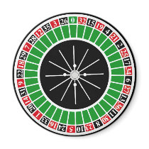 ROULETTE WHEEL REFRIGERATOR MAGNETS