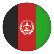 Round Afganistan Sticker