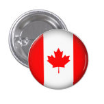 Round Canada Pinback Buttons