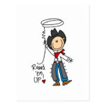 Round Em Up Cowboy Tshirts and Gifts Post Card