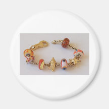 Round Goldish Chain by MelinaWorld Jewellery Magnet