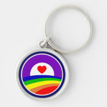 Round Keychange - Obama Pride Key Chains