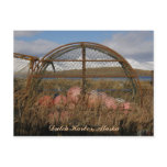Round King Crab Crabpot, Dutch Harbor, Alaska Postcard
