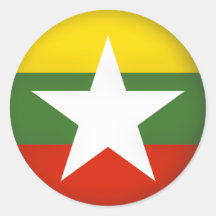 Round Myanmar Sticker