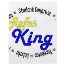 Round Oval Rufus King Debate/Congress/Speech Flyer