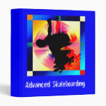 Round Peg in a Square Hole Skateboarding Vinyl Binder