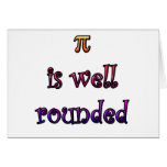 Round Pi Greeting Cards