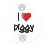 round piggy sticker