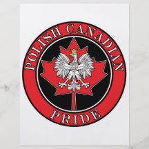 Round Polish Canadian Personalized Flyer
