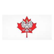 Round Polish Canadian Photo Card