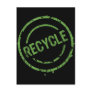 ROUND RECYCLE STAMP POST CARDS