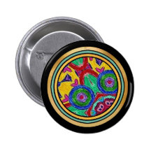 Round ringer button in red blue green yellow