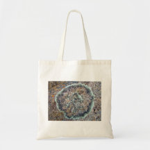 Round shaped lichen on granite canvas bags