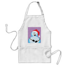 Round Snowman Aprons