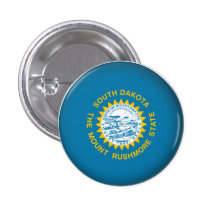 Round South Dakota Buttons