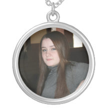 Round Sterling Silver Pendant Necklace
