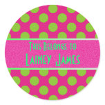 Round Sticker-This Book Belongs To
