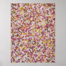 Round Sugar Sprinkles Posters