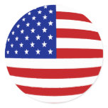 ROUND US FLAG stickers