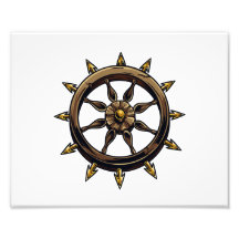 Round wheel with points pagan design.png art photo