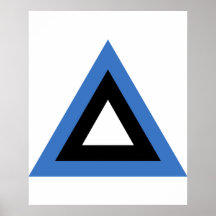 Roundel the Estonian Air Force, Estonia Poster
