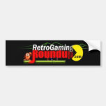 RoundUp Black Bumper Stickers