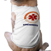 Roupa para cão Socorrista SAMU Roupas Para Cães