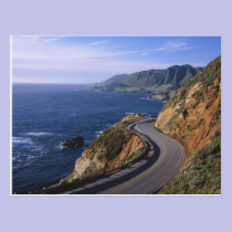 Route 1 le long de la côte de la Californie près cartes postales