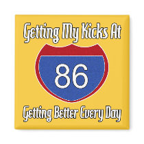 Route 66 86th Birthday Fridge Magnets