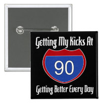 Route 66 90th Birthday buttons