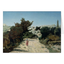 Route de la Gineste, near Marseilles, 1859 Greeting Cards