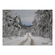 Route d'hiver d'enroulement carte