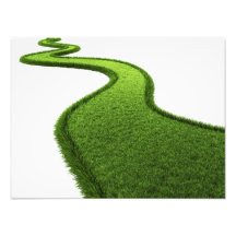 Route herbeuse photographie d’art