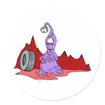 Rover tire broke my toe! sticker