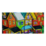 Row Houses Vermont Picture Card