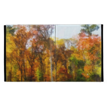 Row of Autumn Trees iPad Folio Case