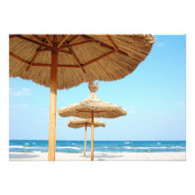 Row-of-beach-umbrellas BEACH GRASS UMBRELLAS OCEAN Invites
