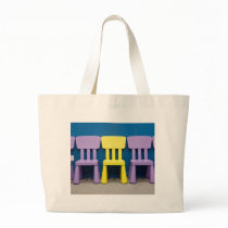 Row of children's chairs bag