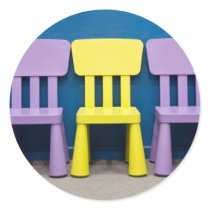 Row of children's chairs